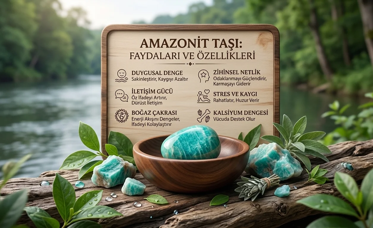 Amazonit Taşı Faydaları ve Özellikleri